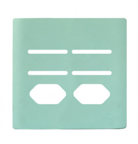 Placa p/ 4 Interruptores + 2 Tomadas 4x4 - Novara Siciliano 